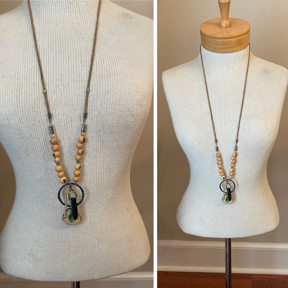 Silpada Tropical Palms N3306 Suede Adjustable Necklace - Picture 7 of 16